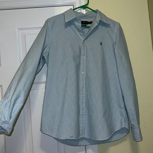 Ralph Lauren striped Oxford button-down